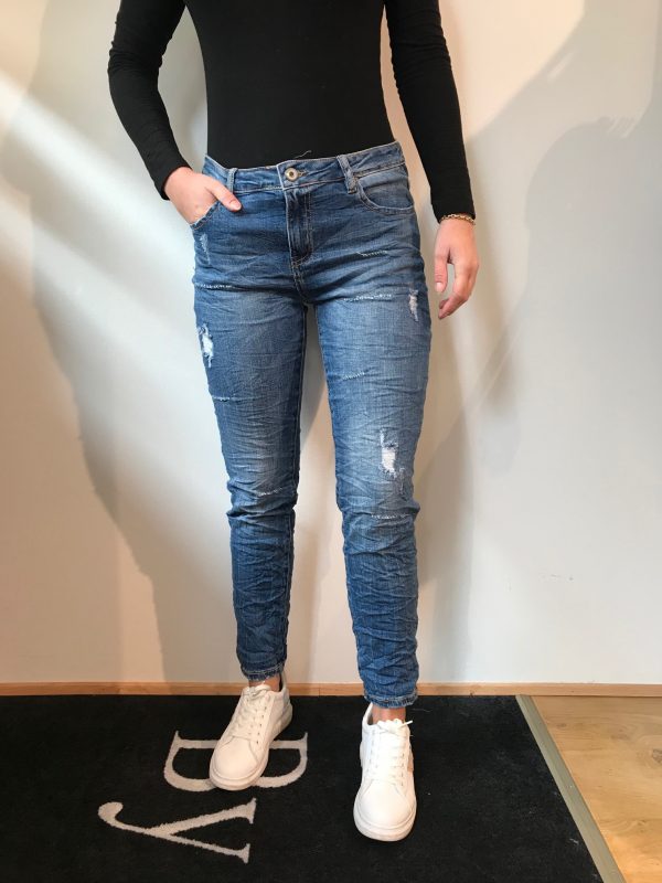 piro blå jeans med slid model 997
