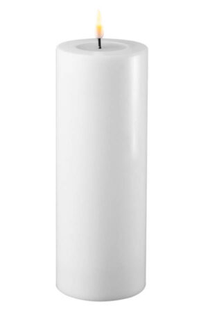DeluxeHomeart hvid LED bloklys 7,5 x 20 cm